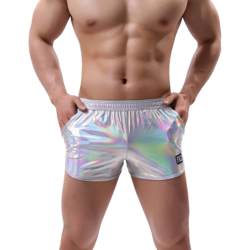 Men's Imitation Leather Boxers – Shiny, Sexy Underwear for Ultimate Comfort and Style