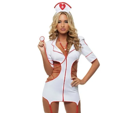 Sexy Nurse Cosplay Costume – Erotic Babydoll Dress & Hot Maid Uniform