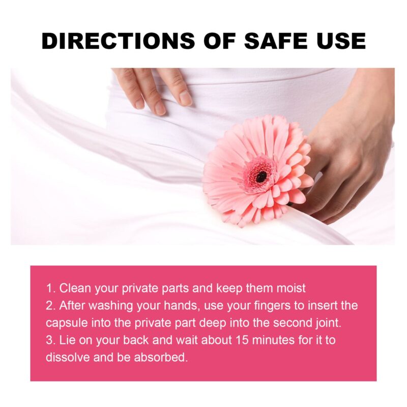 Feminine Care Capsules – Gentle Vaginal Cleanse & Tightening Support (10 pcs) - Image 6